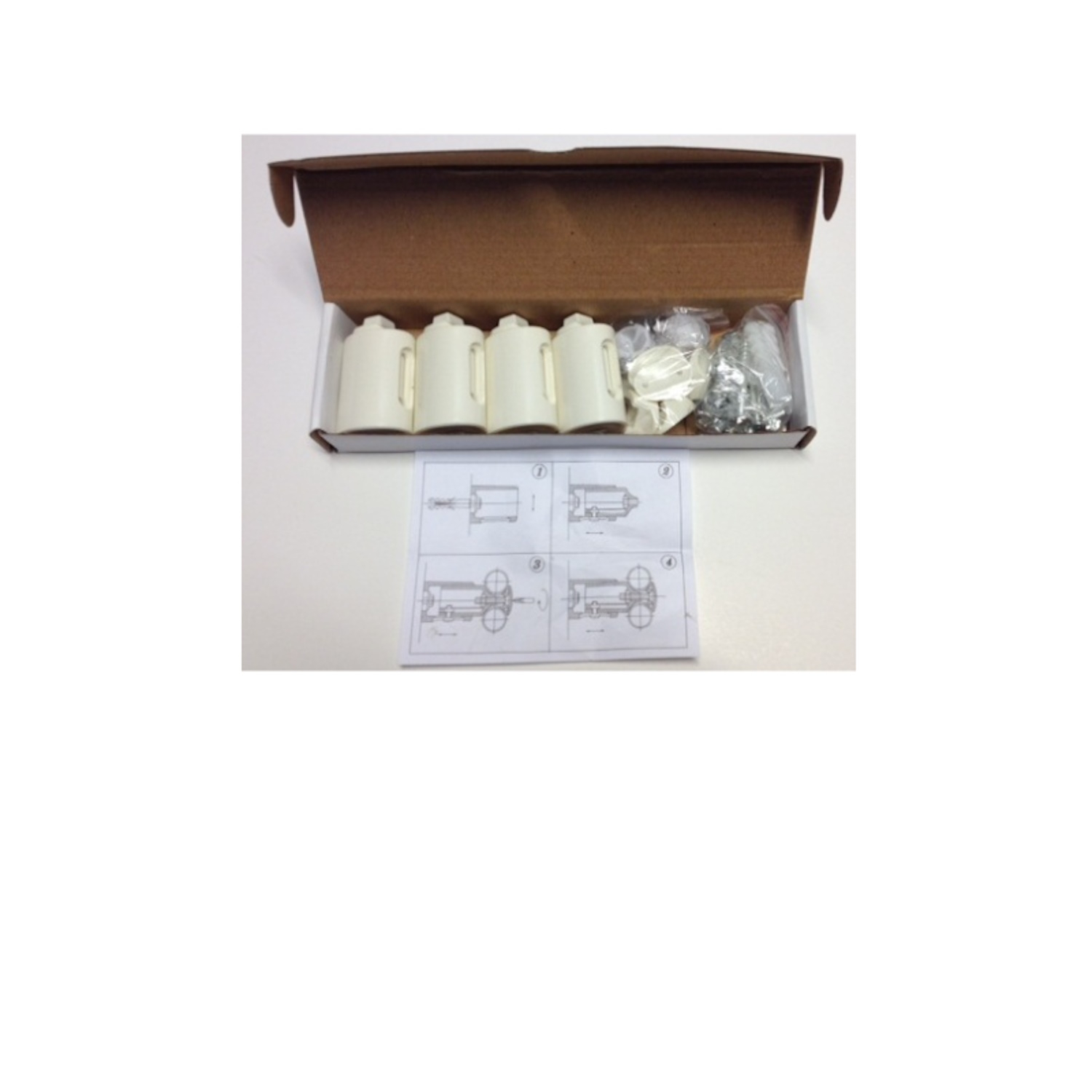 Best-Design Service (ter vervanging) Los Bevestigingset tbv."Zero-White" Radiator
