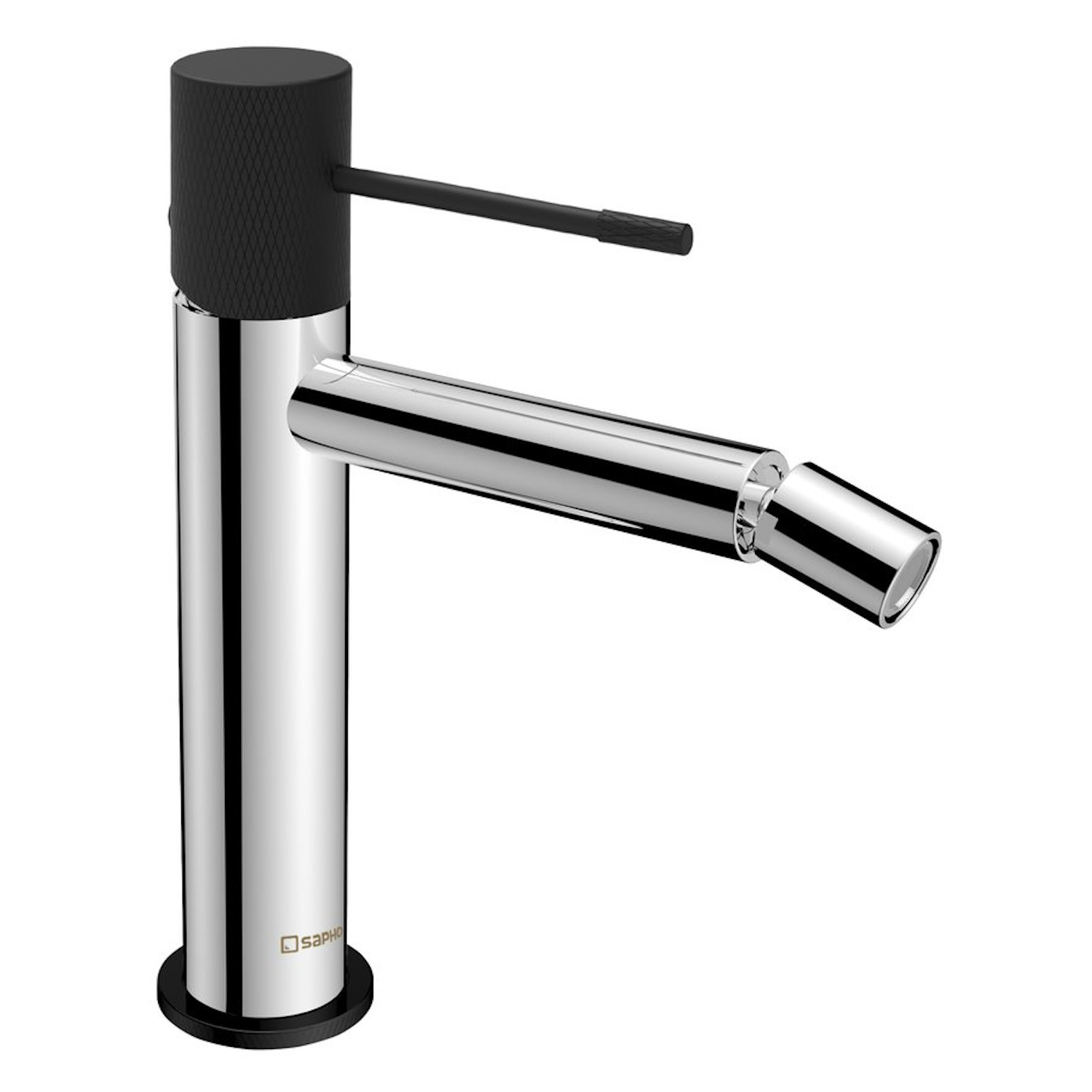 Sapho Bidet Mengkraan  Solaris Chroom/Mat Zwart