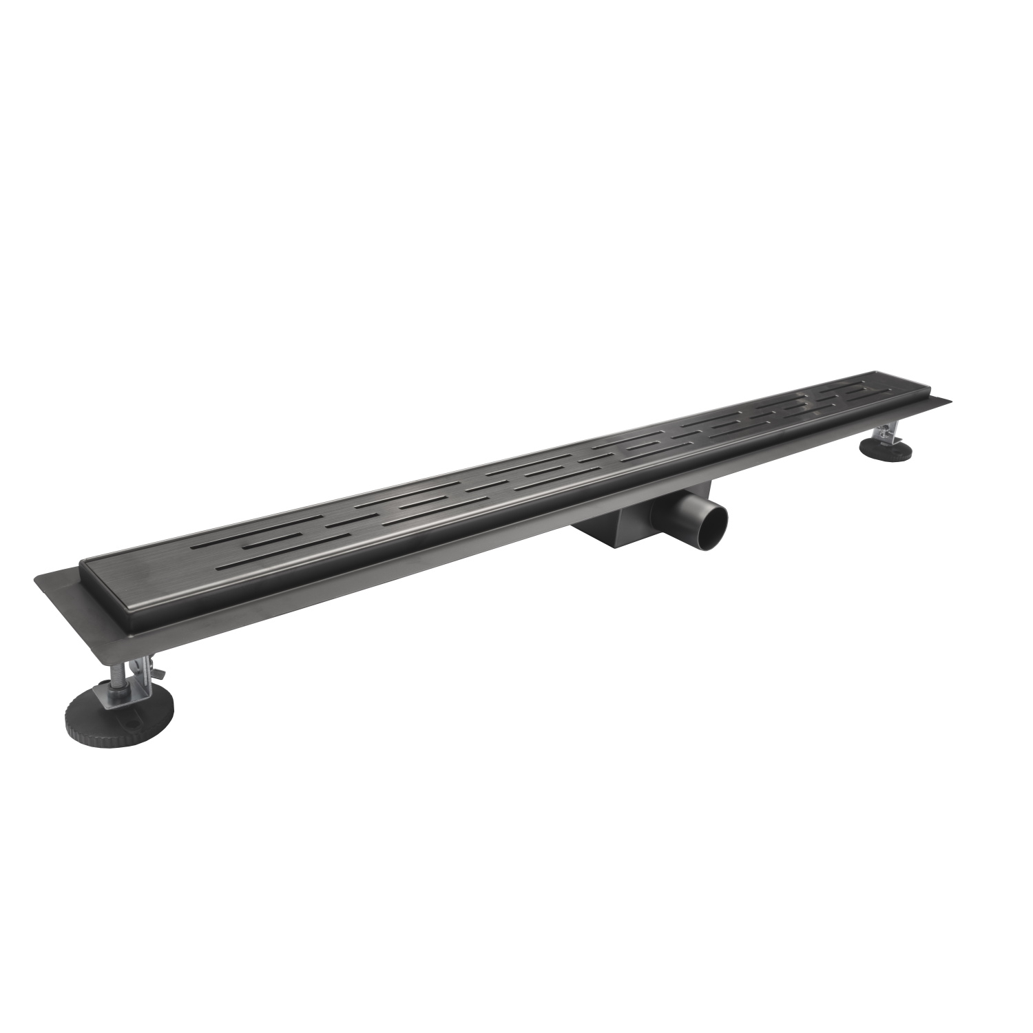 Douchegoot BWS Colorato Compleet 100cm Geborsteld Gunmetal