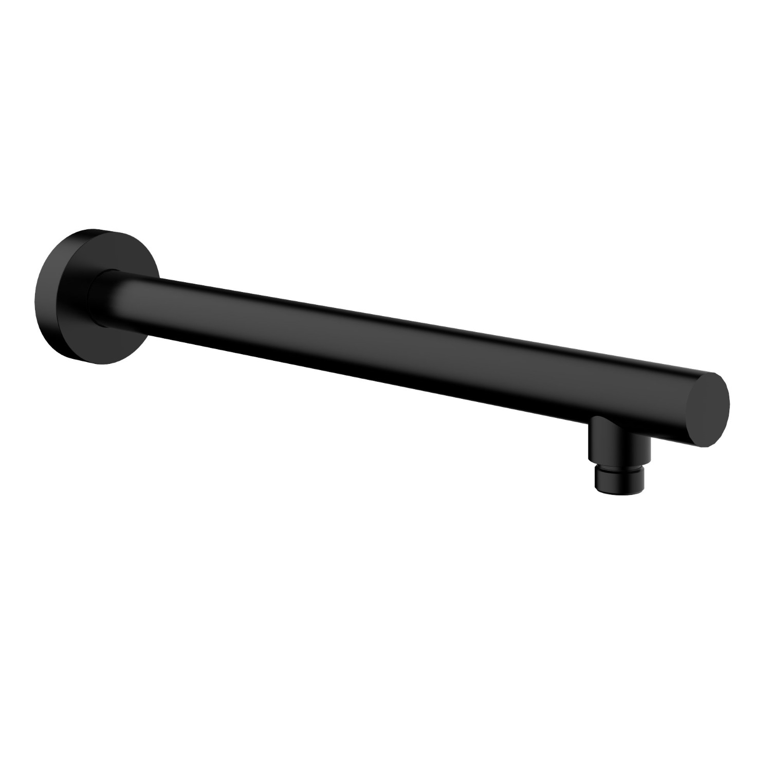 BWS Douchearm Rond Muurbevestiging 45cm Mat Zwart product afbeelding