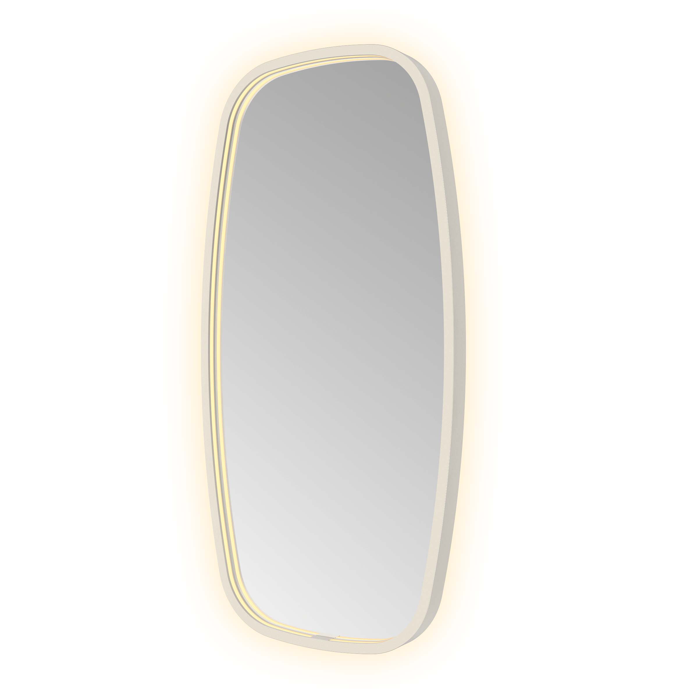 Hotbath Spiegel &MORE 80x40 cm LED-Verlichting Spiegelverwarming Deens Ovaal RVS