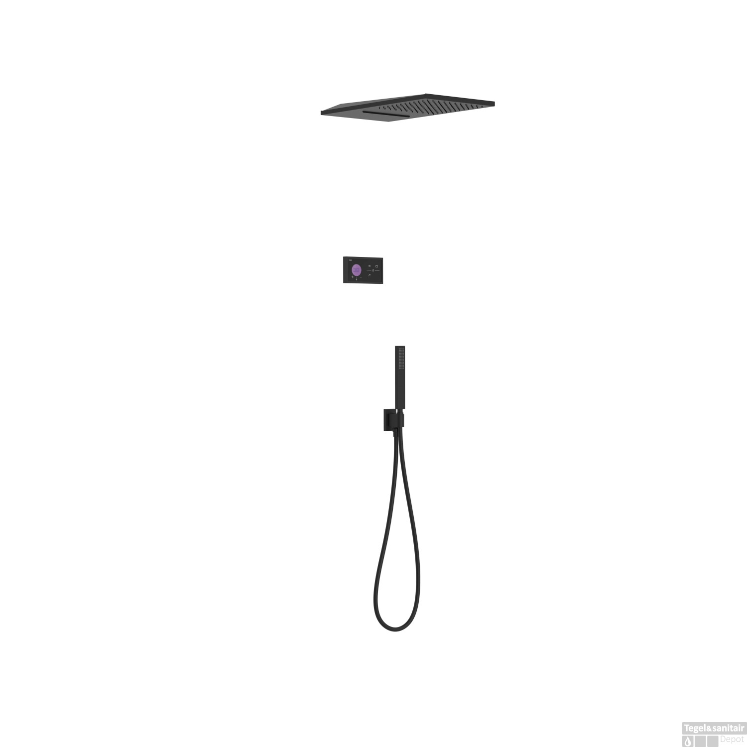 Regendoucheset Tres Shower Technology Inbouw Elektrische Thermostaat