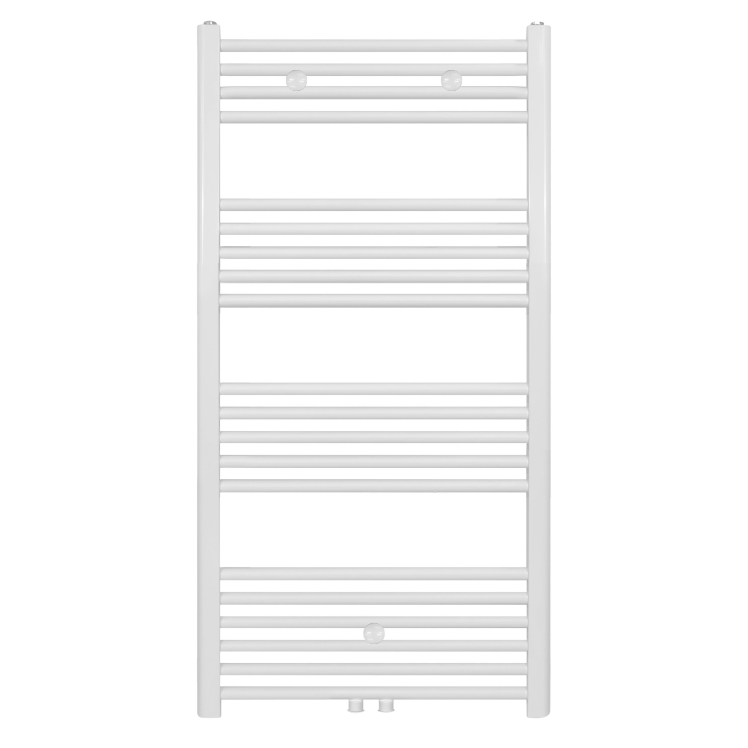 Designradiator BWS Nile Gobi 120x60cm Geborsteld Mat Wit Midden/zij-aansluiting