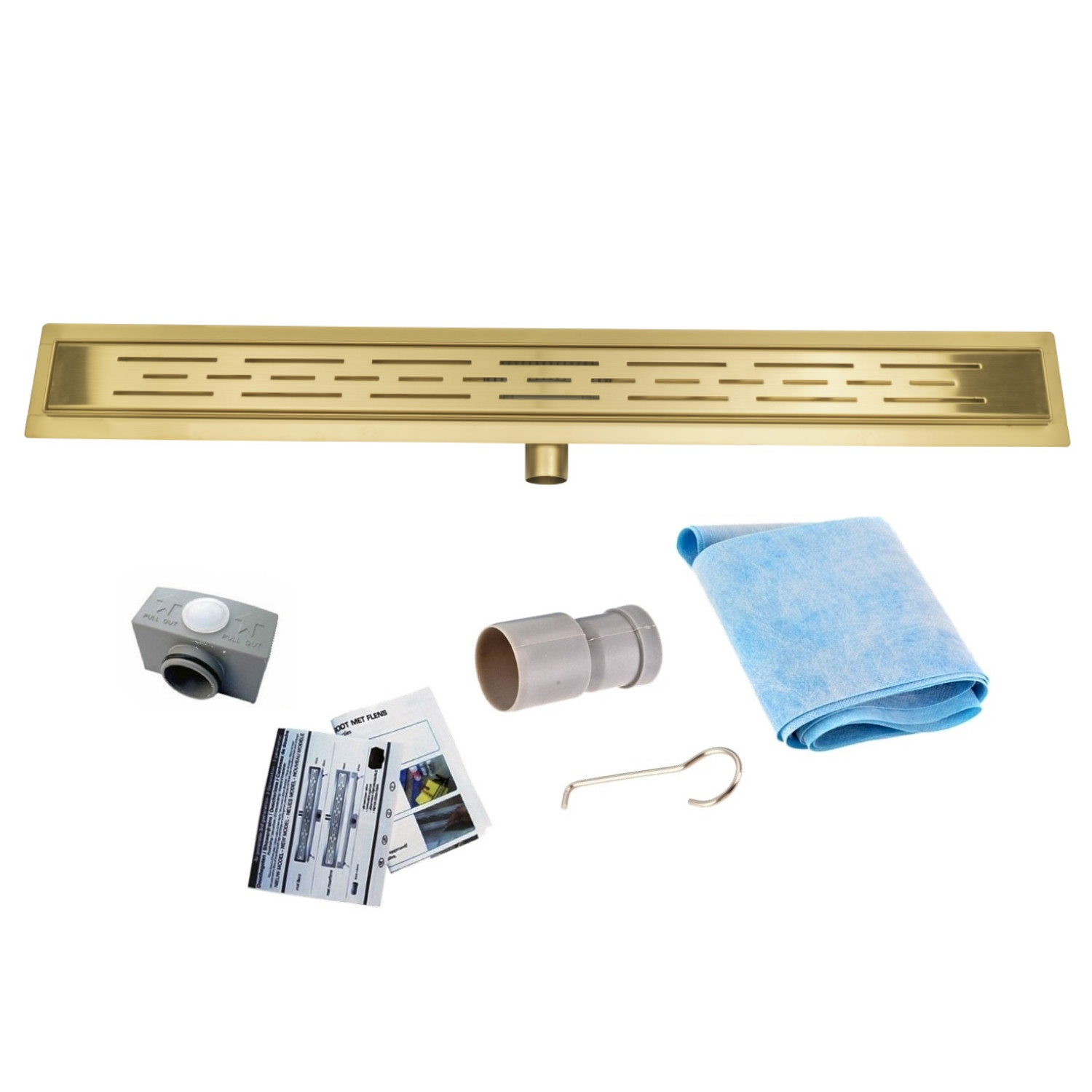 Douchegoot BWS Colorato Compleet Goud (Alle Maten)