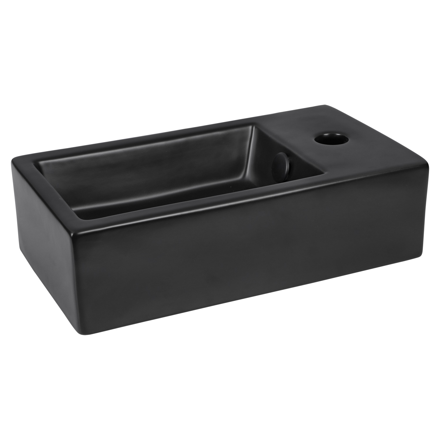Fontein Differnz Hura I 40x22 cm Keramiek Mat Zwart