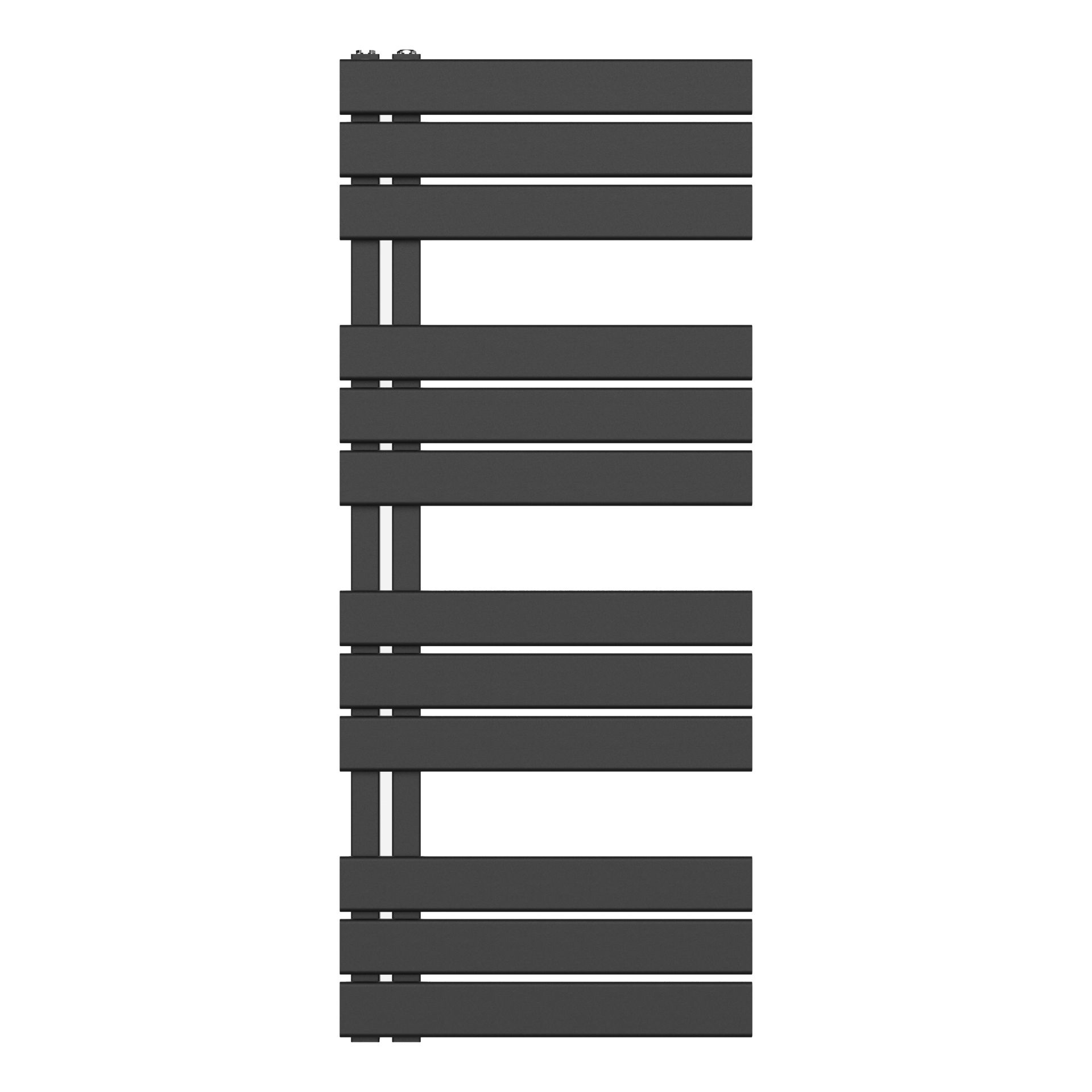 Handdoekradiator BWS Boss Links aansluiting 681W 120x50 cm Zwart