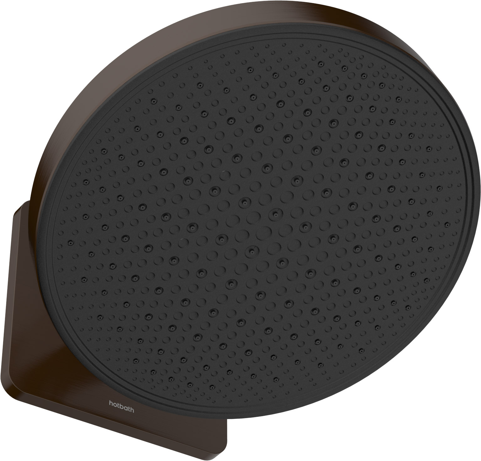 Hotbath Hoofddouche  Cobber 1-F opbouw, 300mm Kantelbare Wandarm Geborsteld Tuscan Bronze