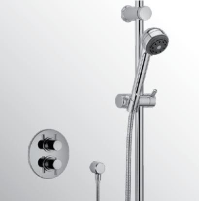 Huber Kiruna thermostatische inbouw doucheset chroom 910K.KR01H.CR