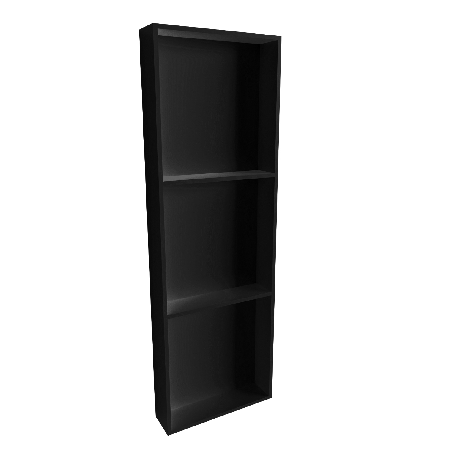 In Of Opbouwnis BWS 59.5x29.5x8 cm met 3 Schappen Mat Zwart