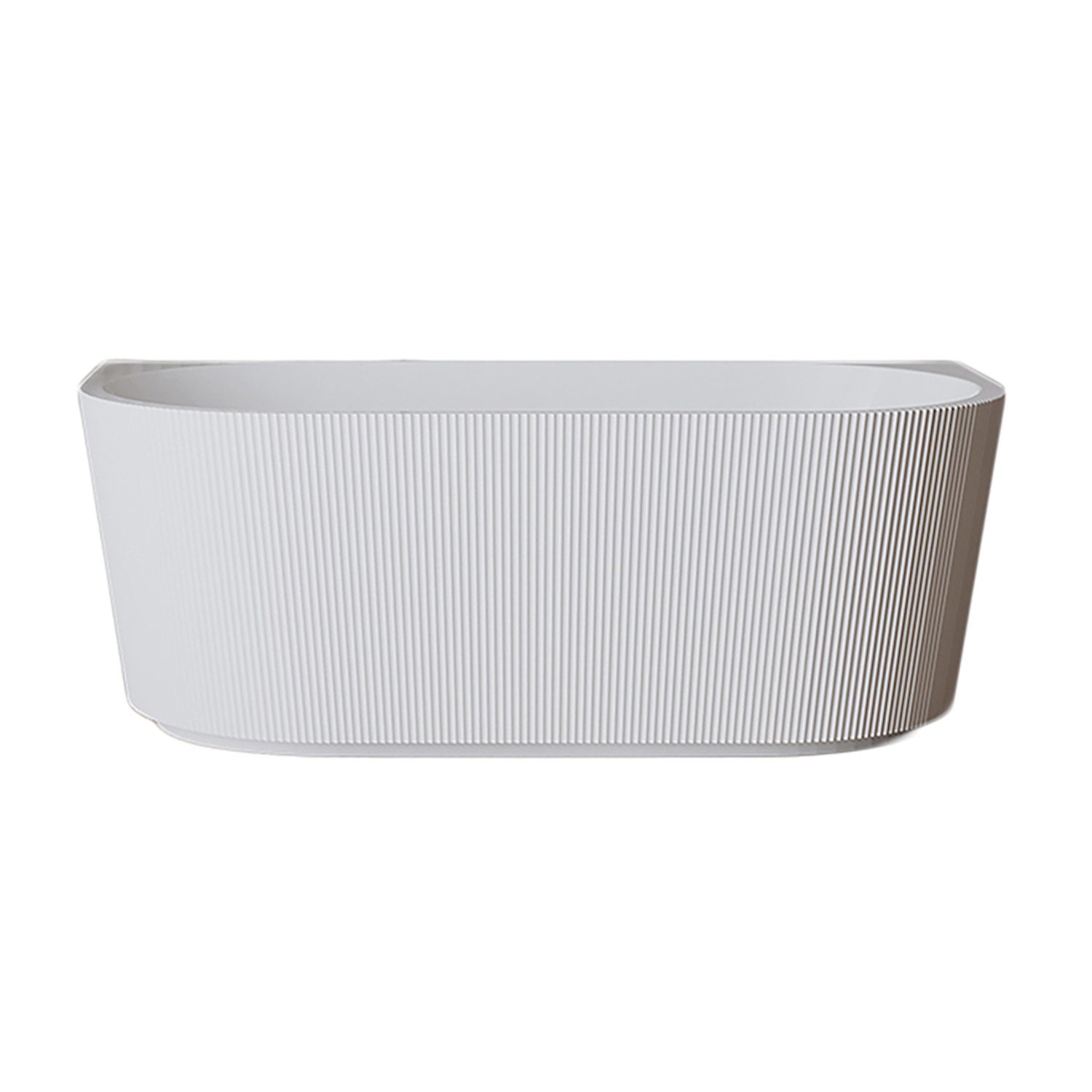 Boss & Wessing Ligbad Half Vrijstaand BWS Alivia 180x80 cm Acryl Met Waste Mat Wit