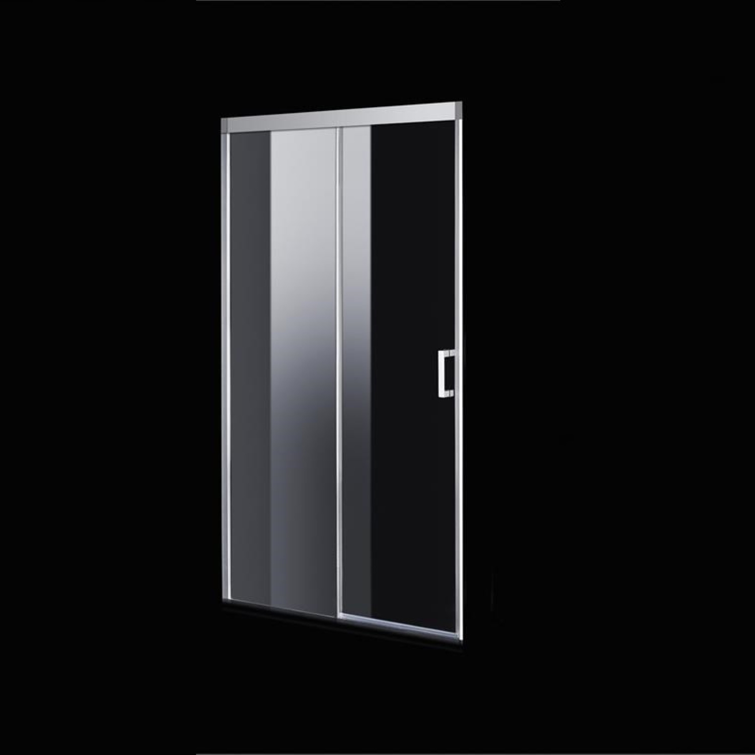 Nisdeur BWS Linea 138x200 cm Soft-Close Aluminium Profiel Chroom