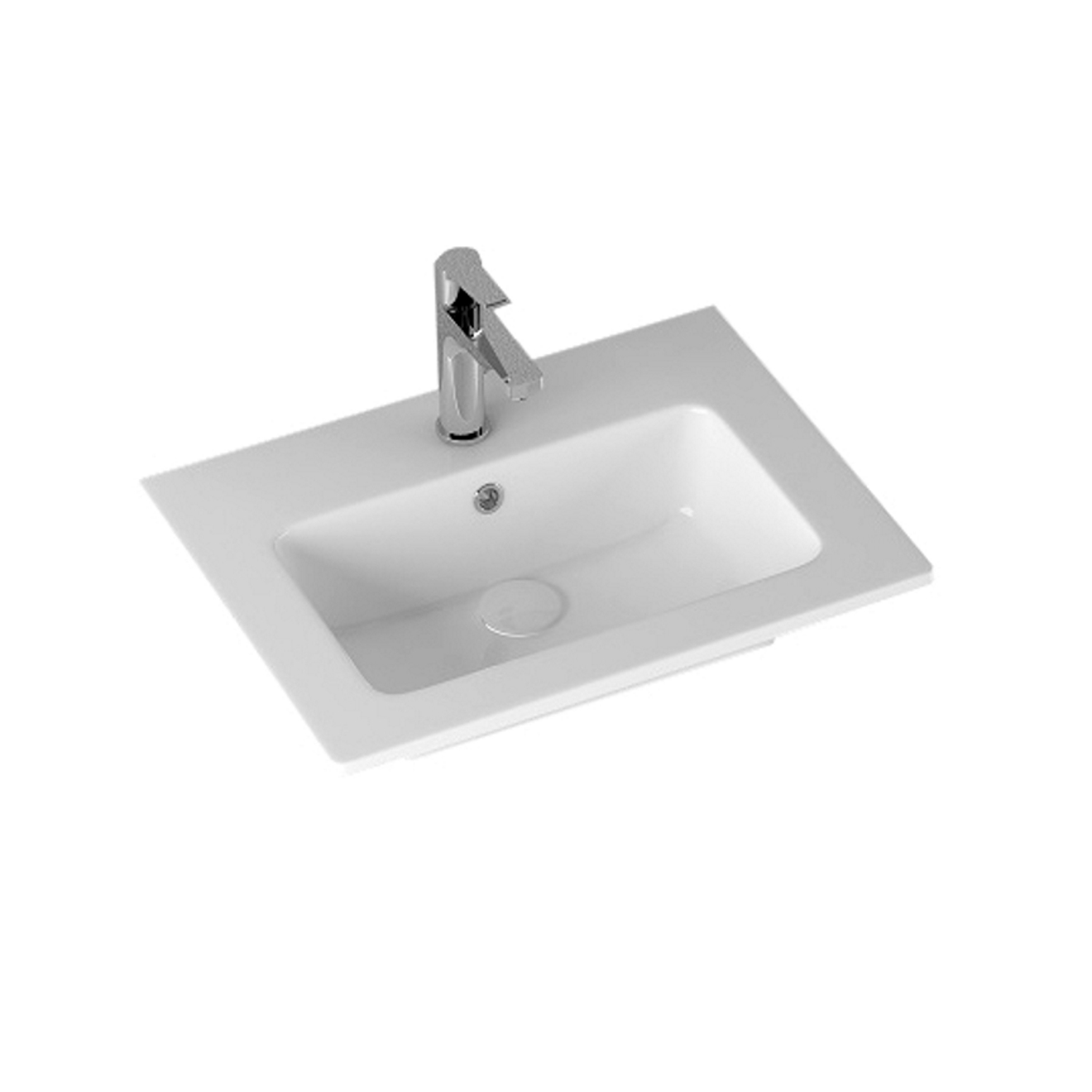 Badkamermeubelset Sanicare Q3 3 Soft-Close Laden 70 cm Hoogglans Wit (spiegel optioneel) product afbeelding