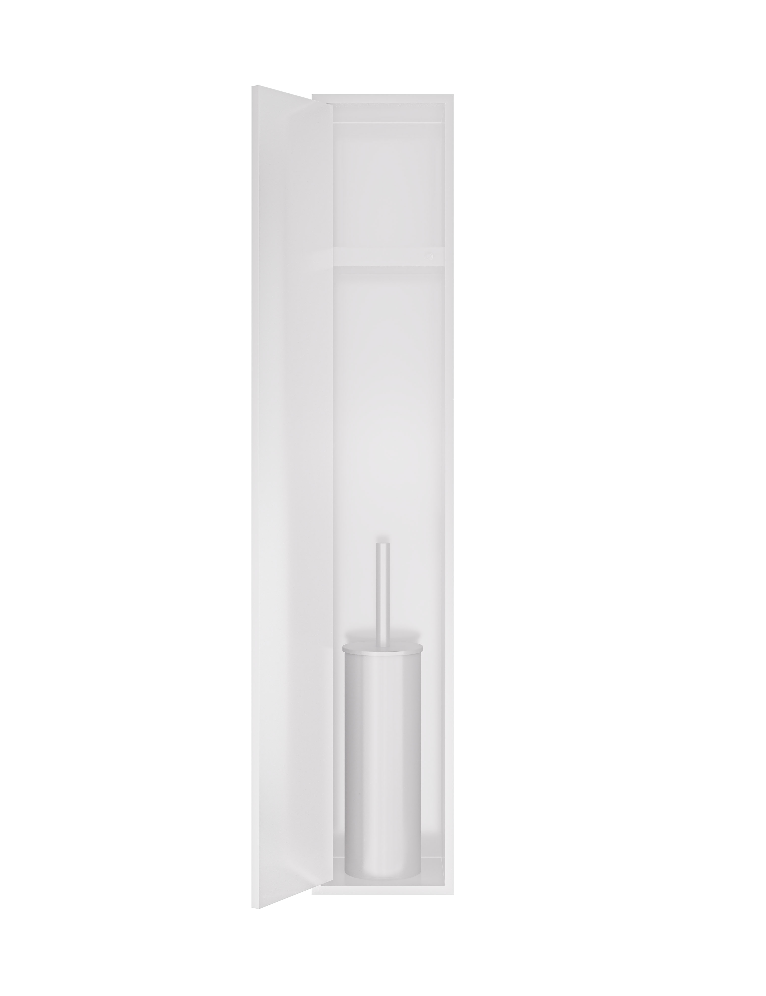 Hotbath &MORE Inbouw reserverol houder voor 6 rollen 74x20.9x14cm Mat Wit afbeelding