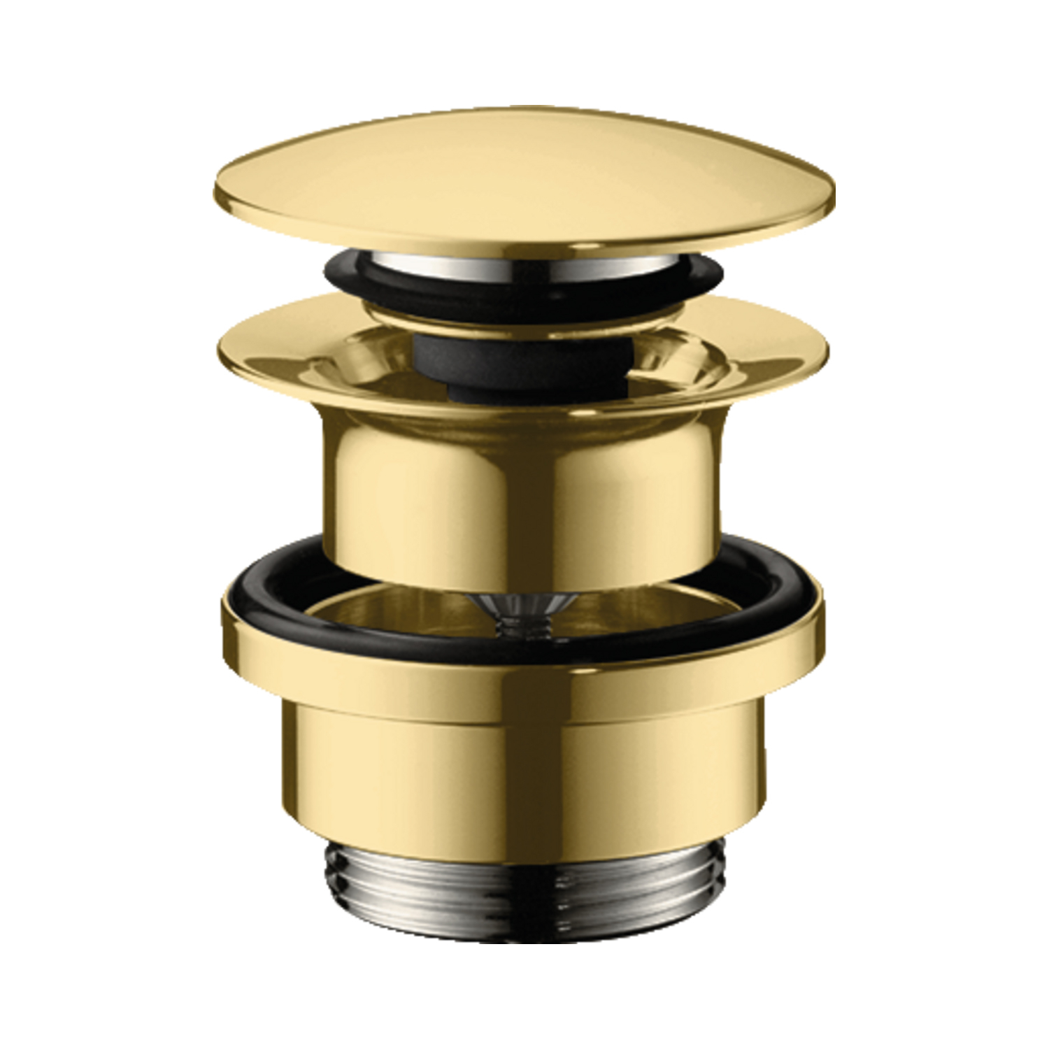 Push Open Afvoergarnituur DN32 HansGrohe Gepolijst Goud afbeelding