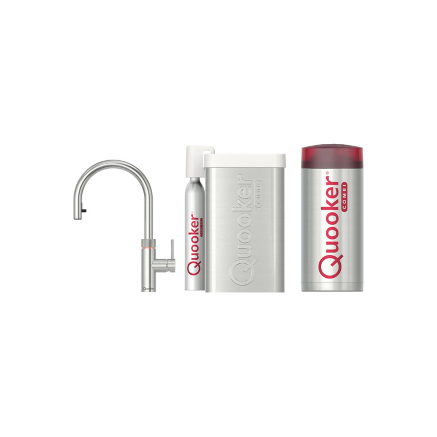 Quooker Cube Flex Rvs Met Combi Boiler quooker kopen in de aanbieding Quooker Cube Flex Rvs Met Combi Boiler quooker kopen in de aanbieding