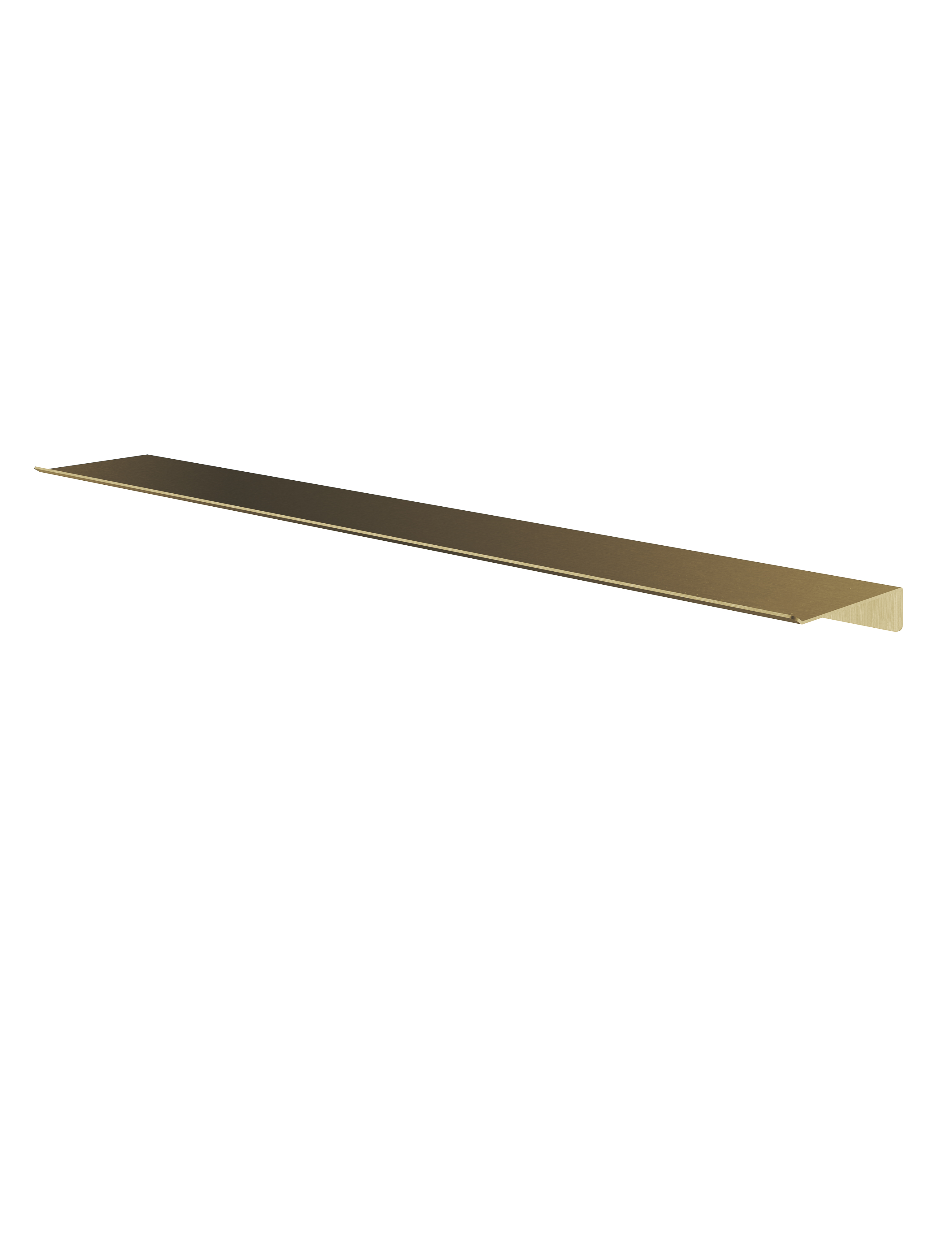Hotbath &More Planchet 80 cm inclusief bevestigings rails Geborsteld messing PVD