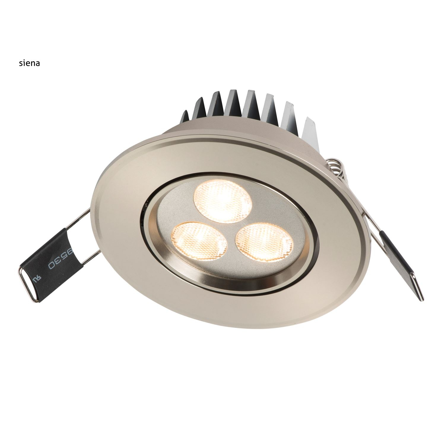 Inbouwspot Häsler Mataro Incl. Fase Aansnijding Dimbaar 8 cm 4 Watt Warm Wit RVS Set 3x