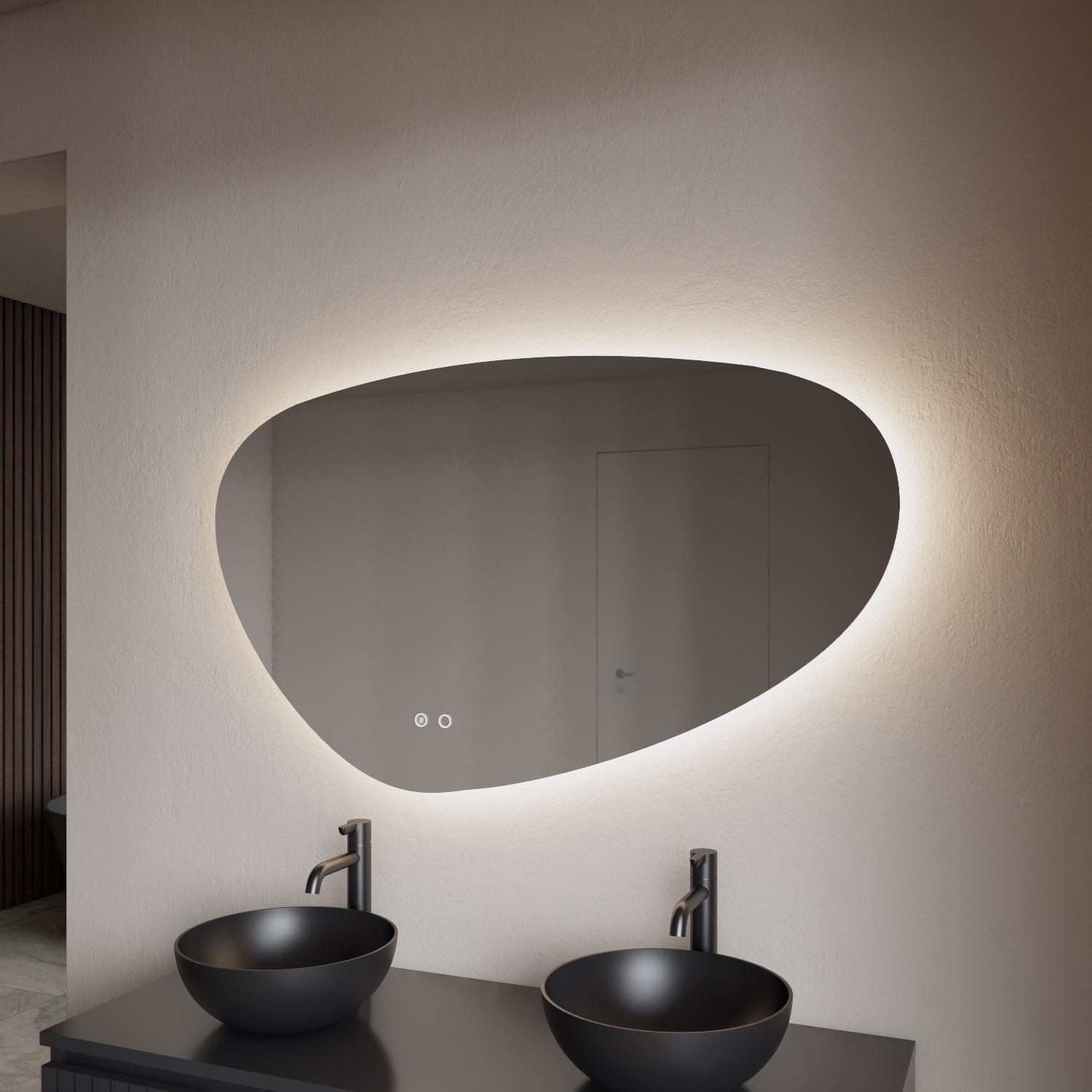 BWS Spiegel  Archa Organisch LED Verlichting 150cm