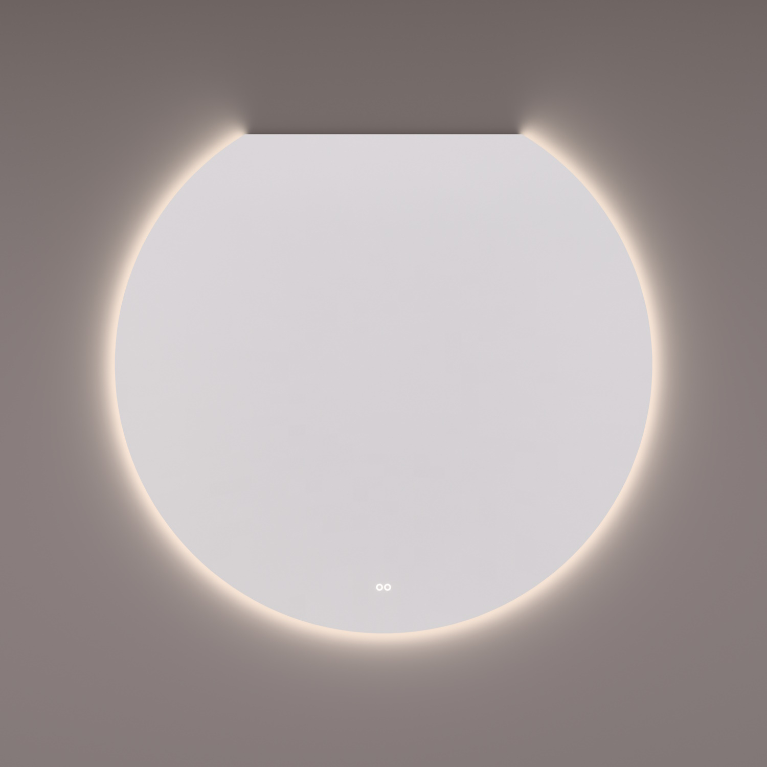 Hipp Design Spiegel  SPV SL Plafond Halfrond 140x130 cm Met Verlichting Incl. Spiegelverwarming