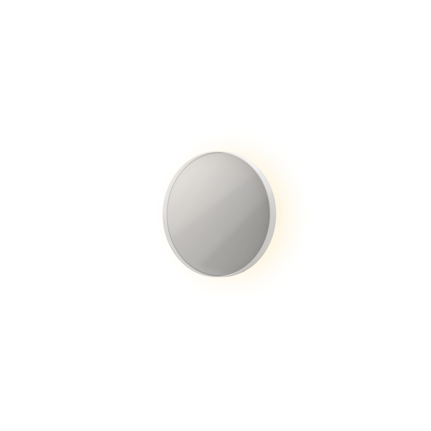 Spiegel INK SP17 Rond Colour Changing LED Rondom 40 x 4 x 40 cm Dimbaar In Aluminium Kader Geborsteld Mat Wit
