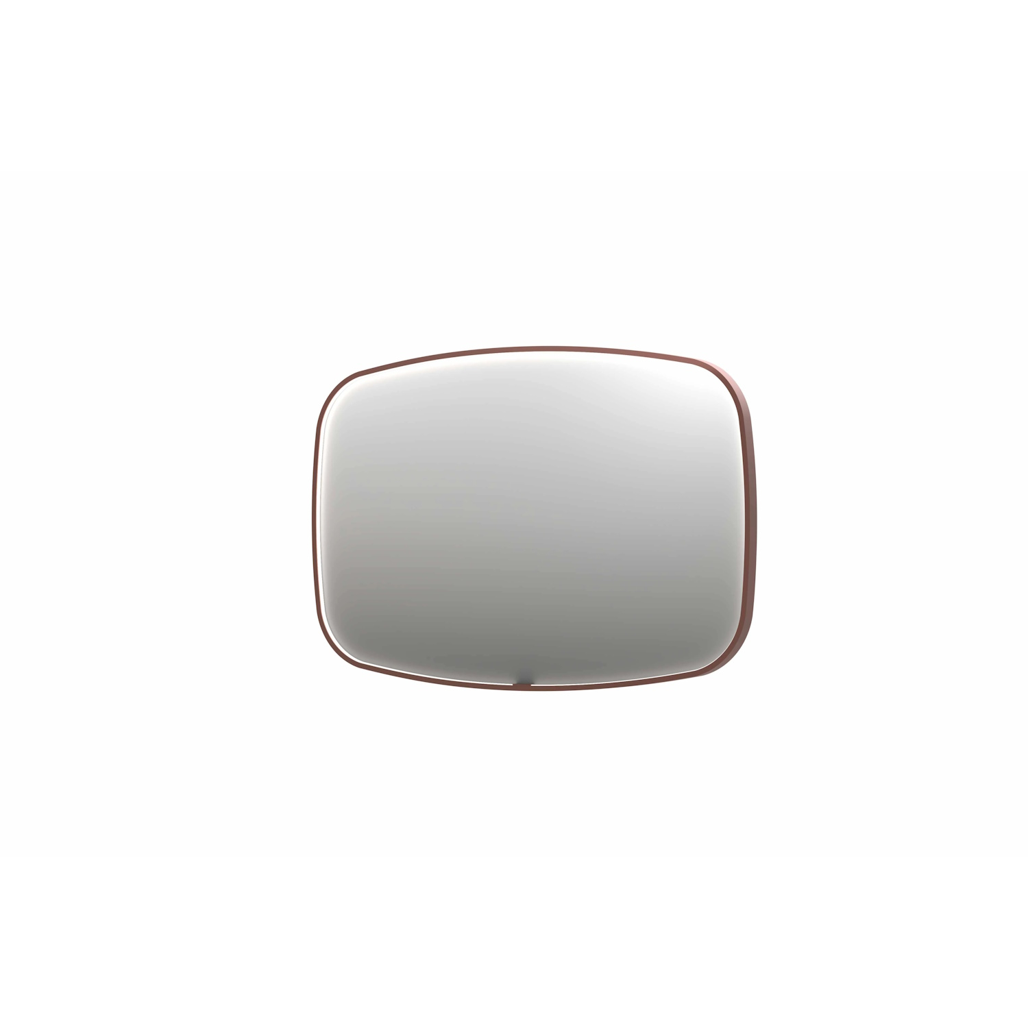 Spiegel INK SP31 120x4x80 cm incl. LED-verlichting en Spiegelverwarming Geborsteld Koper