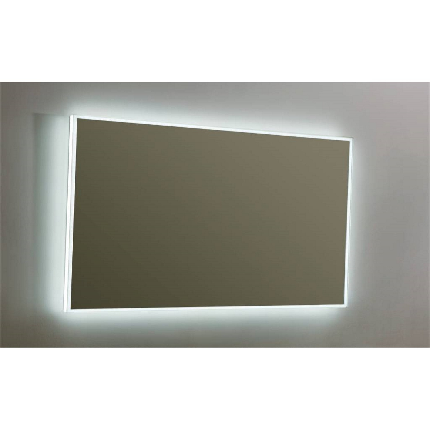 Spiegel Sanilux Mirror Infinity 120x70x4,5 cm Aluminium met LED Verlichting en Spiegelverwarming