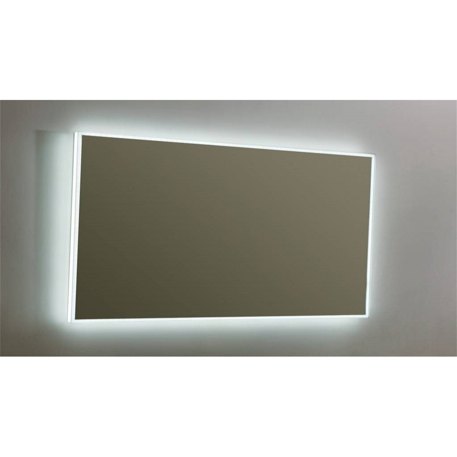 Spiegel Sanilux Mirror Infinity 140x80x4,5 cm Aluminium met LED Verlichting en Spiegelverwarming