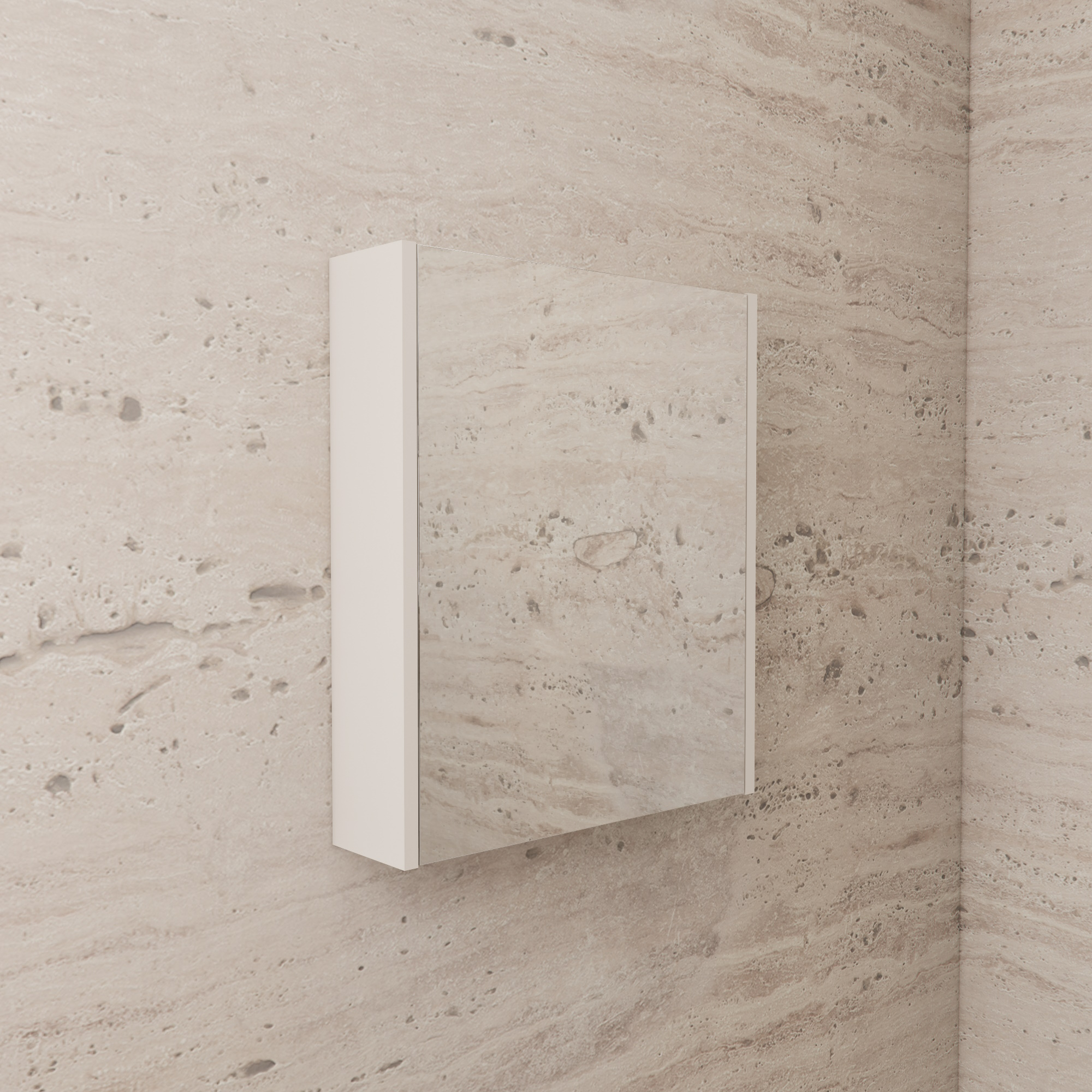 Boss & Wessing Spiegelkast BWS Riga 60 cm, 1 Deur Kasjmier