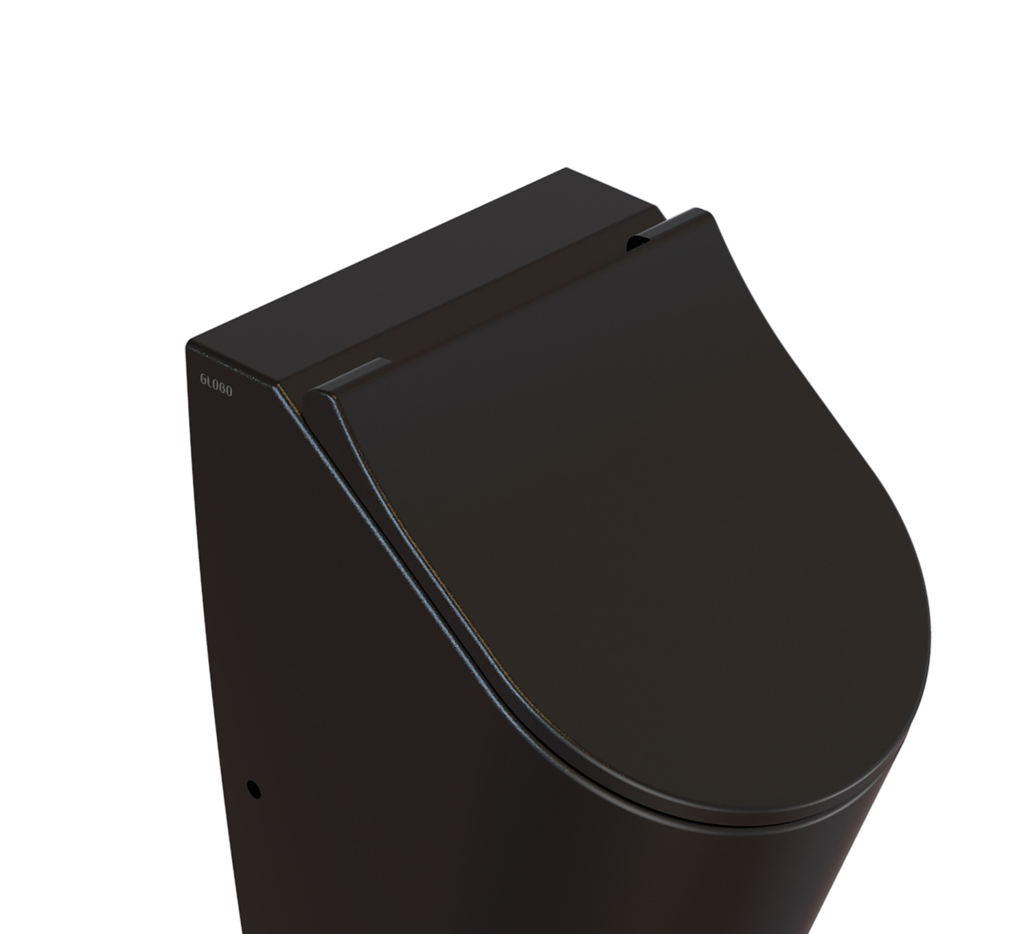 Urinoir Deksel Globo Forty3 Met Softclose Systeem Mat Zwart