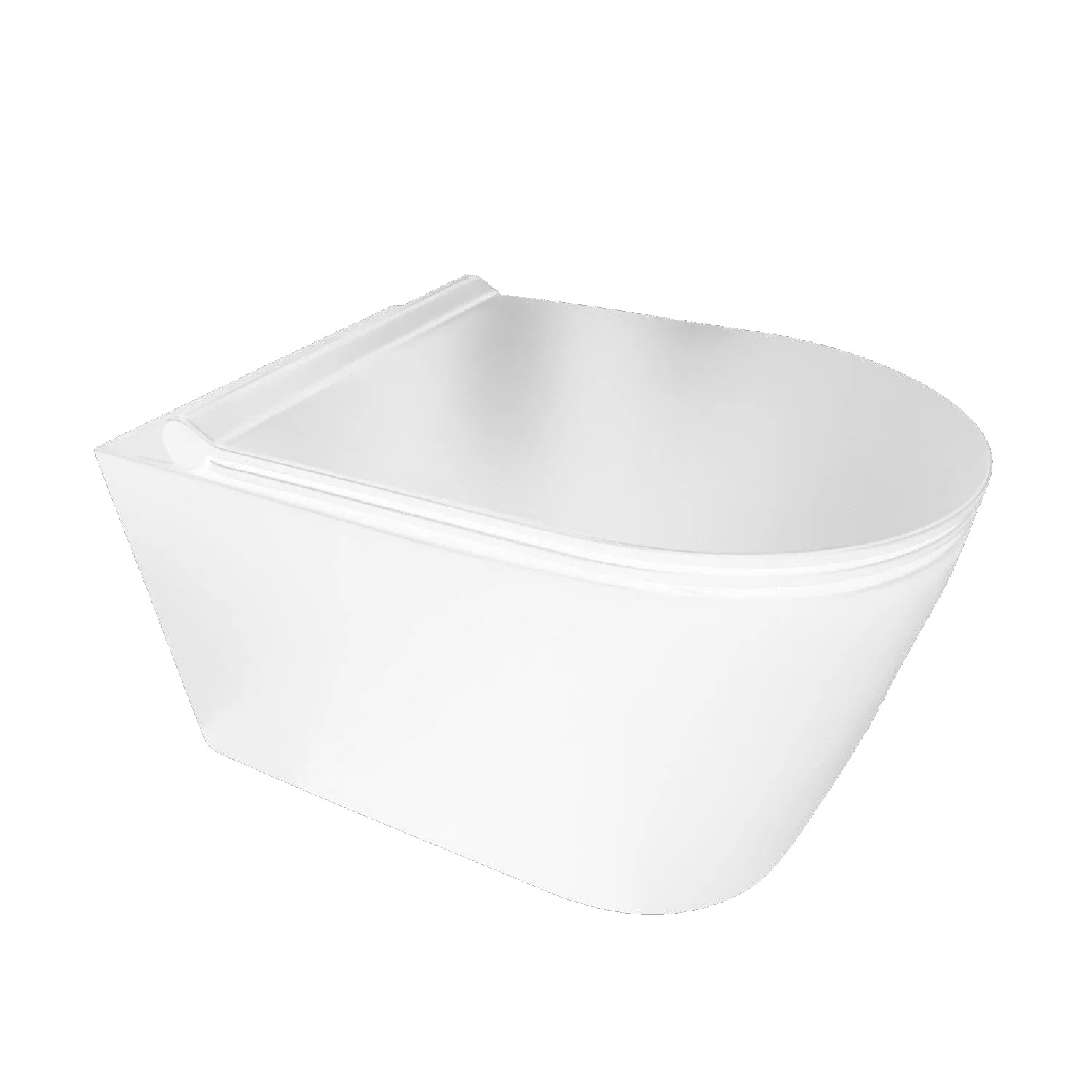 Boss & Wessing Wandcloset BWS Plana 50x35x36.5cm Keramiek Rimless Mat Wit (Excl. zitting)