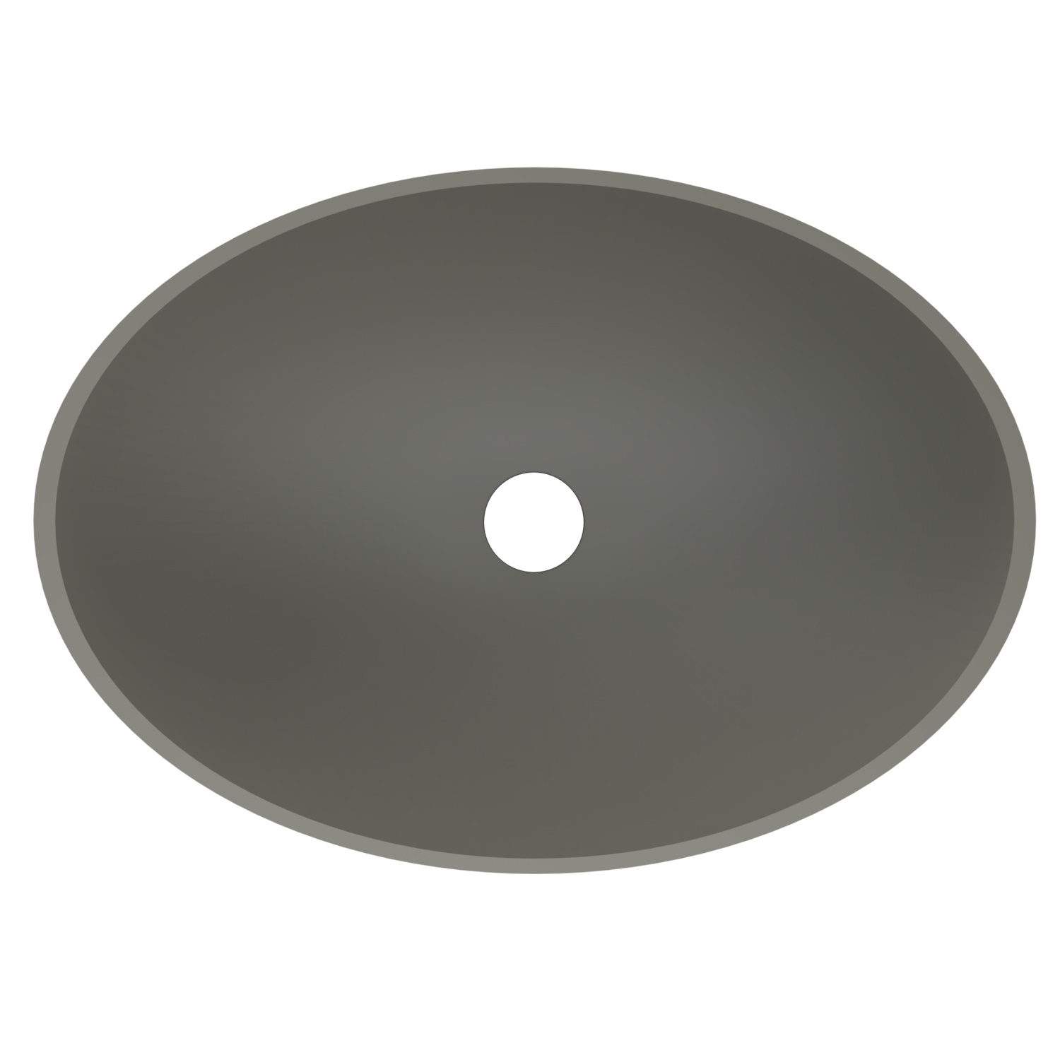 Waskom BWS Prince Cast Marble 49x34 cm Ovaal Mat Beton