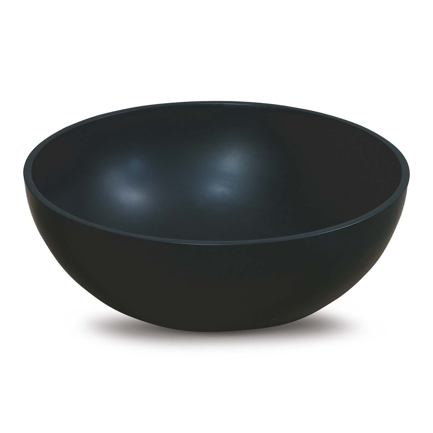 Waskom Luca Sanitair Rond 40x40x15cm Solid Surface 8mm Dik Antraciet