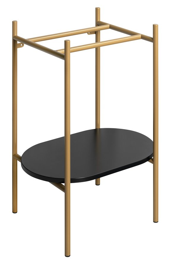 Sapho Wastafel Frame met Onderplank  Puno 55x79,5x39,6 cm Goud Mat