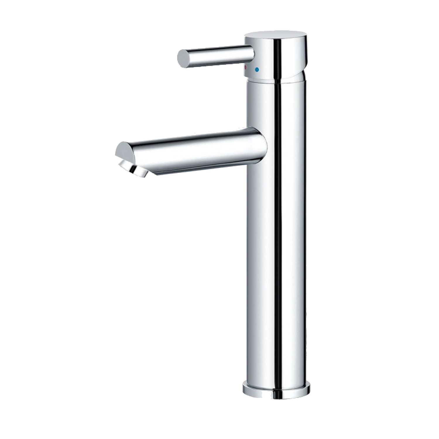 Wastafelkraan Sanilux Alesa Chroom Rond Opbouw Extra Hoog (30cm)