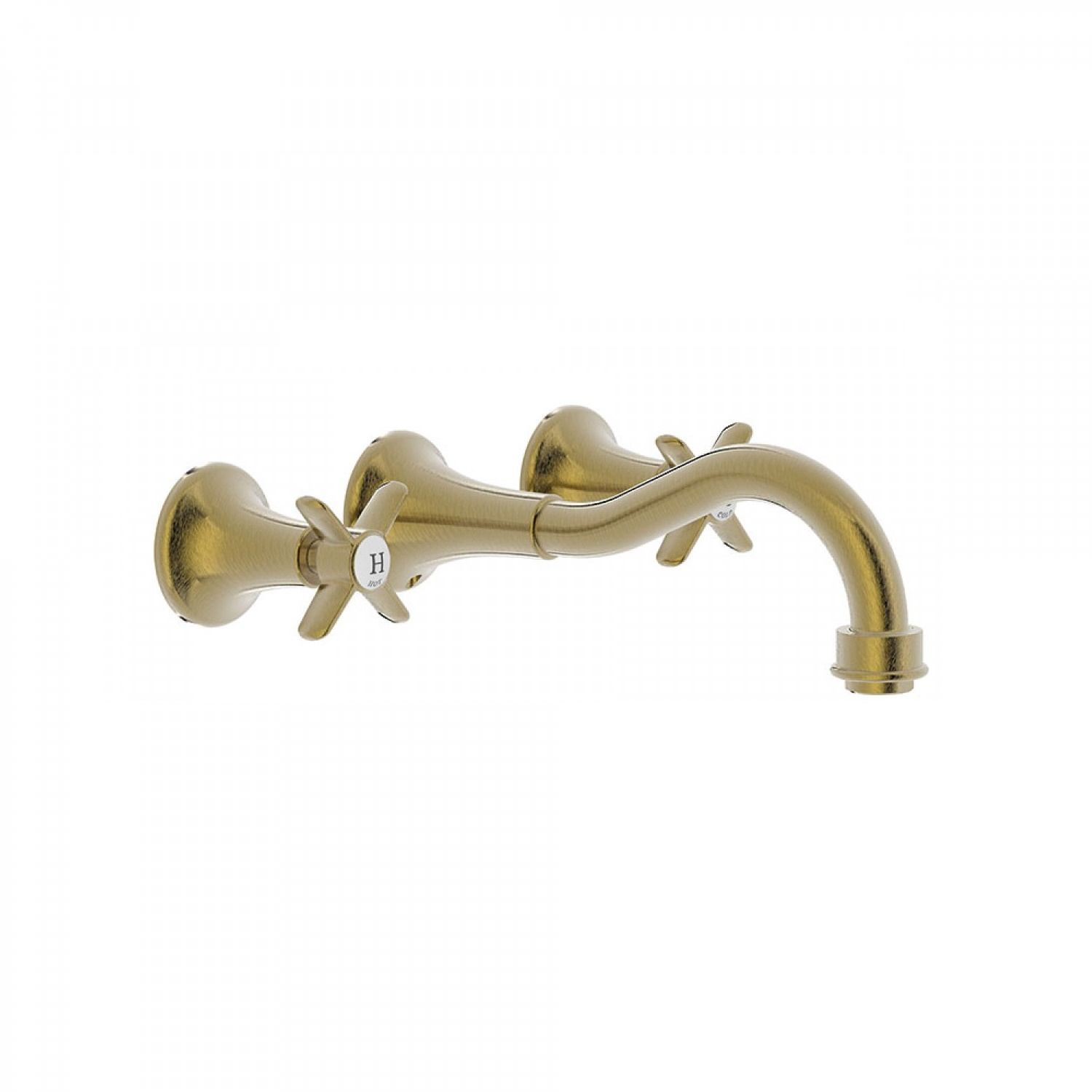 Wastafelkraan Tres Clasic Color Inbouw 3-gats Brons
