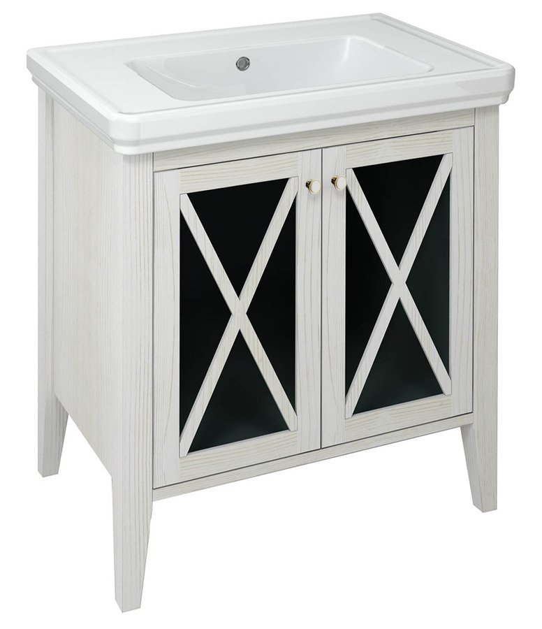 Sapho Wastafelmeubel  Cross Wit Hout 70x81x47 cm
