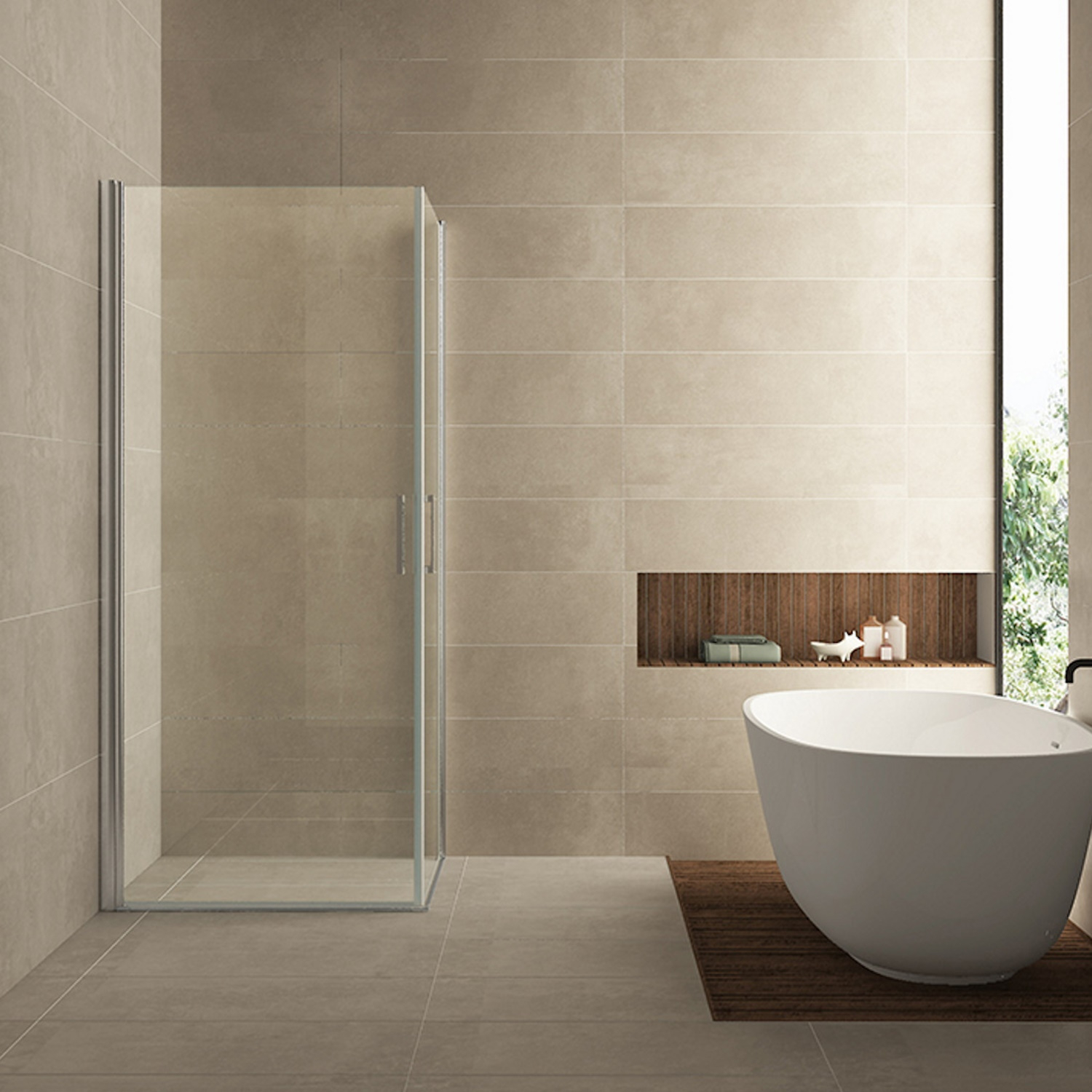 Wiesbaden dubbele swingdeur UNI 1000x1000x2000 chr.8mm NANO