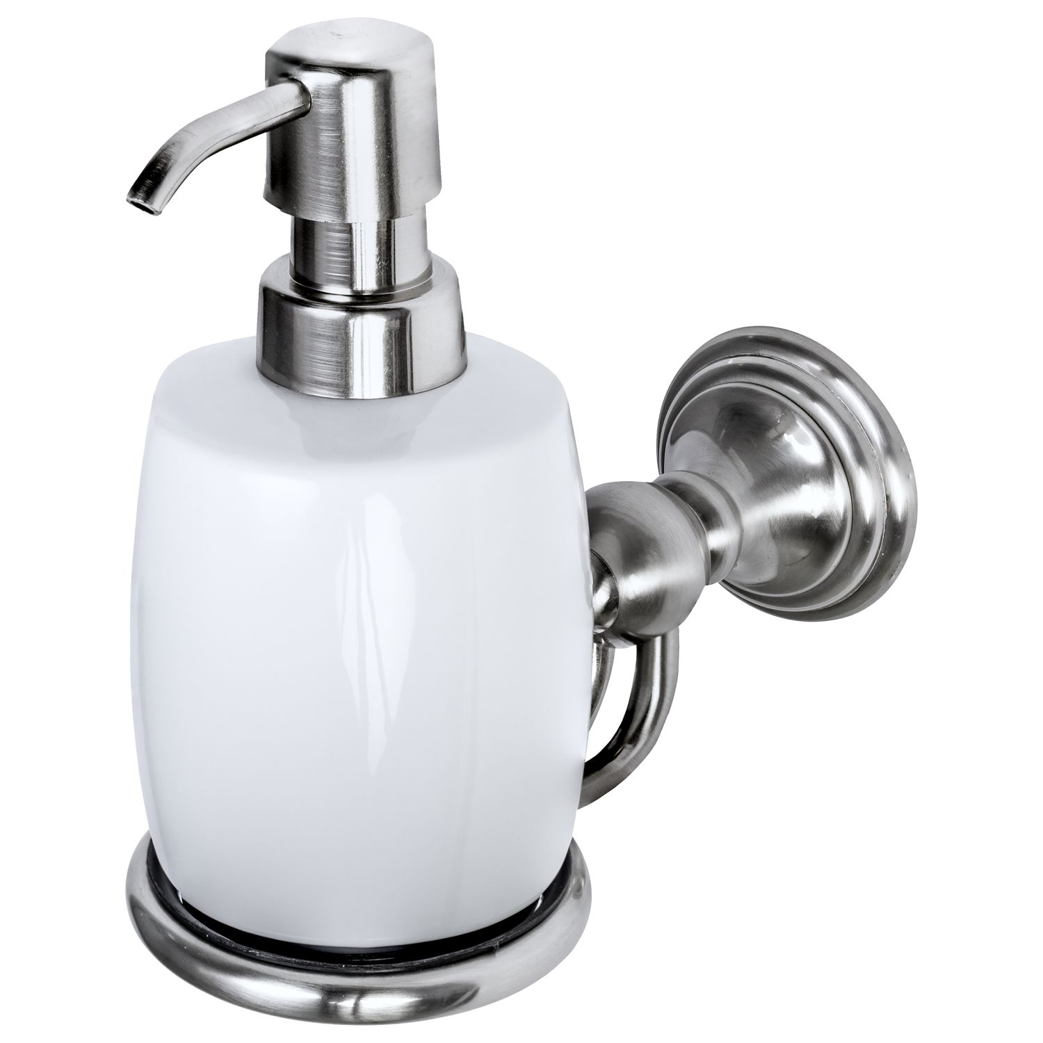 Zeepdispenser Haceka Allure Keramiek Met Geborsteld RVS Look product afbeelding