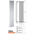 Designradiator Aika 1800 x 400 mm Zilver Metallic