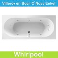Ligbad Villeroy & Boch O.novo 180x80 cm Balboa Whirlpool systeem Enkel | Tegeldepot.nl