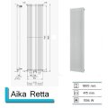 Handdoekradiator Aika Retta 1800 x 415 mm Mat wit