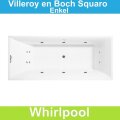 Ligbad Villeroy & Boch Squaro 180x80 cm Balboa Whirlpool systeem Enkel | Tegeldepot.nl