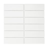 Mozaïek Barcelona 29.1x29.7 cm Geglazuurd Porselein Rechthoek Mat Wit (Prijs Per 0.86 m2)