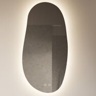 Spiegel Gliss Maya 50x100 cm Verticaal Met LED-verlichting En Spiegelverwarming
