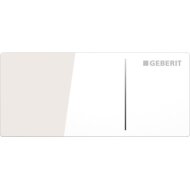 Geberit Omega70 Bedieningsplaat Voor Reservoir 12 Cm. Glas Wit-aluminium