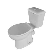 Toiletpot Boss & Wessing Cleaner Staand Zonder Bidet Inclusief Toiletbril Wit