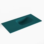 MONDIAZ LEX Smag solid surface inleg wastafel voor toiletmeubel 60cm. Positie wasbak rechts