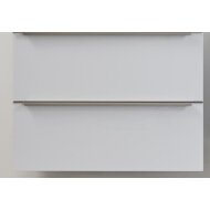 B&w-luxury Liberale Wastafelonderkast 120x45 2x Lade M2 Uitsp.rechts Glossy Wit