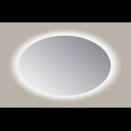 Spiegel Ovaal Sanicare Q-Mirrors 60x80 cm PP Geslepen LED Warm White Zonder Sensor