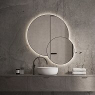 Spiegel Martens Design Arizona 100x60 cm met Verlichting Geborsteld Brons